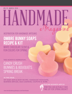 HANDMADE e•Magazine OMBRE   BUNNY  SOAP S