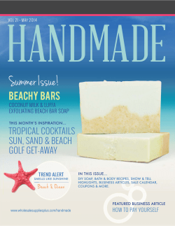 HANDMADE Summer Issue! BEACHY BARS TROPICAL COCKTAILS