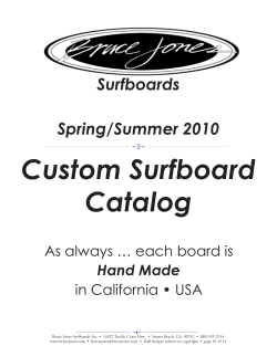 Surfboards Custom Surfboard Catalog Summer 2009
