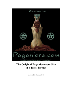 The Original Paganlore.com Site in e-Book format  1