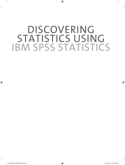 DISCOVERING STATISTICS USING IBM SPSS STATISTICS 00-Field 4e-SPSS-Prelims.indd   1