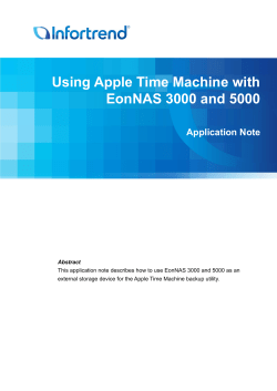 Using Apple Time Machine with EonNAS 3000 and 5000 Application Note