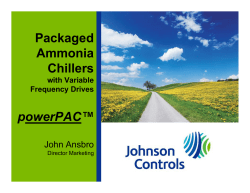 Packaged Ammonia Chillers powerPAC™