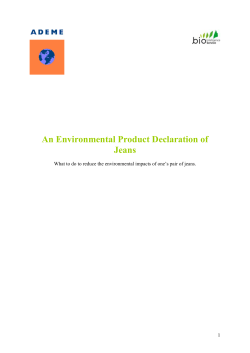 An Environmental Product Declaration of Jeans