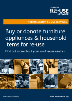 Buy or donate furniture, appliances &amp; household items for re-use