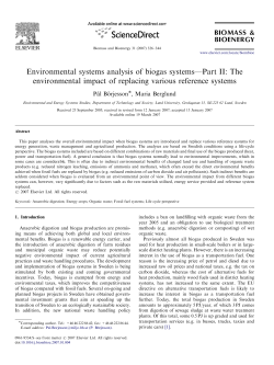 Environmental systems analysis of biogas systems—Part II: The