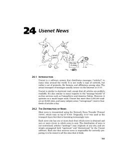 24 Usenet News 24.1 I