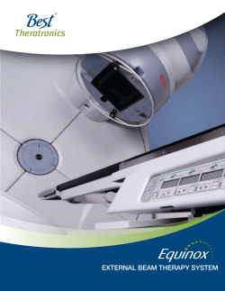 Theratronics EXTERNAL BEAM THERAPY SYSTEM