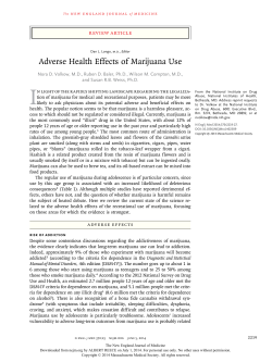 I Adverse Health Effects of Marijuana Use review article