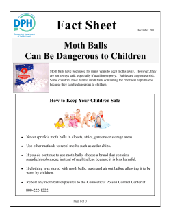 Fact Sheet Moth Balls Can Be Dangerous to Children