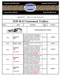 TOP HAT Gooseneck Trailers Lowboy Gooseneck Trailers