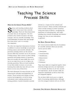 S Teaching The Science Process Skills