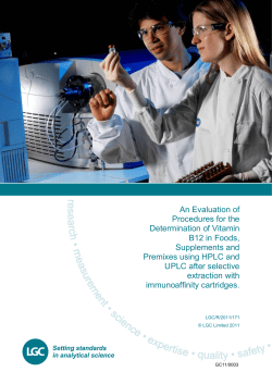 An Evaluation of Procedures for the Determination of Vitamin