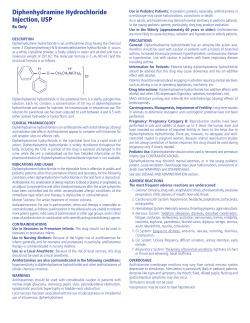 Diphenhydramine Hydrochloride Injection, USP