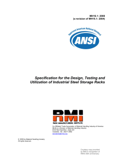 Specification for the Design, Testing and  MH16.1: 2008