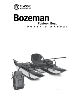 Bozeman Pontoon Boat