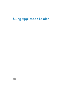 Using Application Loader 