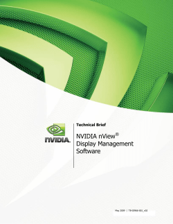NVIDIA nView  Display Management Software