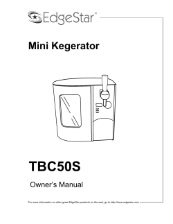 TBC50S Mini Kegerator Owner’s Manual