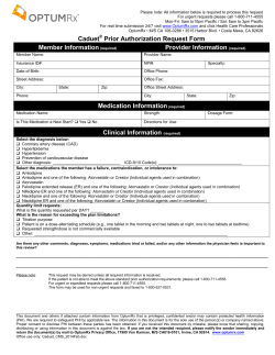 rex  Caduet Prior Authorization Request Form