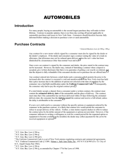 AUTOMOBILES Introduction