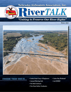 Nebraska Airboaters Association, Inc. “Uniting to Preserve Our River Rights”