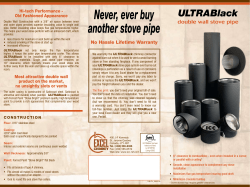 Never, ever buy another stove pipe ULTRABlack double wall stove pipe