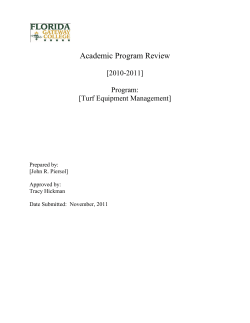 Academic Program Review  [2010-2011] Program: