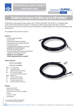 Soldered Jumper Cables up to 20 meters Long Jumper Cables