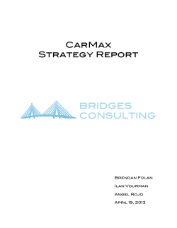 CarMax Strategy Report Brendan Folan