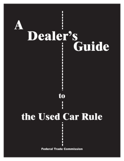 A Dealer’s Guide the Used Car Rule