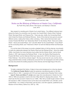 Notes on the History of Wharves at Santa Cruz, California