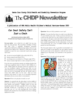 The CHDP Newsletter
