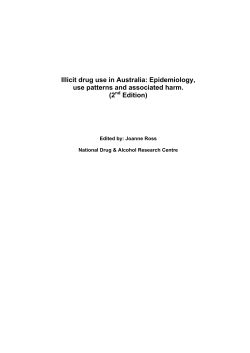 Illicit drug use in Australia: Epidemiology, use patterns and associated harm. (2 Edition)
