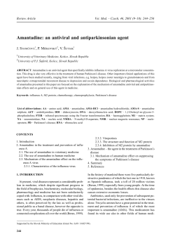 Amantadine: an antiviral and antiparkinsonian agent J. S , P. M