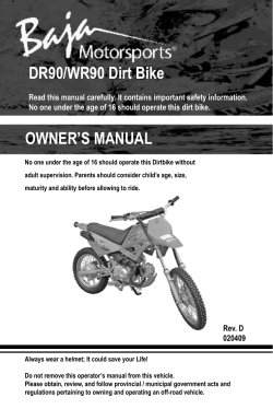 DR90/WR90 Dirt Bike