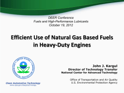 Efficient Use of Natural Gas Based Fuels in Heavy-Duty Engines DEER Conference