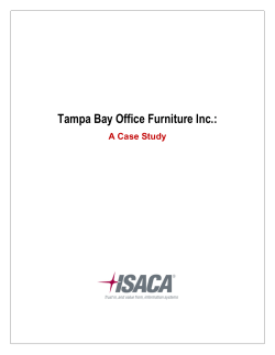 Tampa Bay Office Furniture Inc.: A Case Study