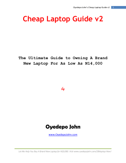 Cheap Laptop Guide v2  Oyedepo John by