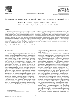 Performance assessment of wood, metal and composite baseball bats