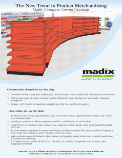 The New Trend in Product Merchandising Madix Introduces Curved Gondolas