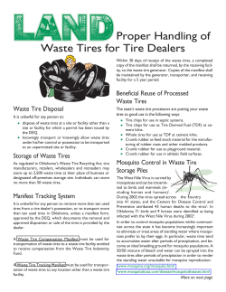 Waste Tires for Tire Dealers