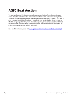 AGFC Boat Auction