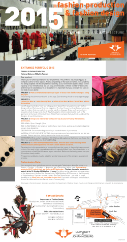 ENTRANCE PORTFOLIO 2015