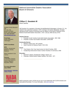 National Automobile Dealers Association Board of Directors Clifton C. Goodwin III
