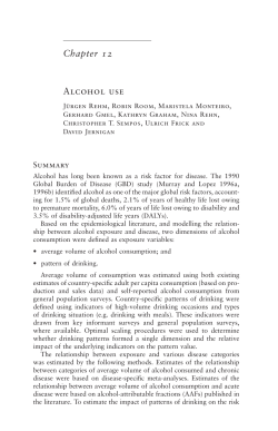 Chapter 12 Alcohol use