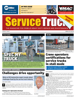 Crane operators certifications for service trucks in stall mode