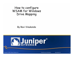 How to configure WSAM for Windows Drive Mapping By Ravi Vinukonda