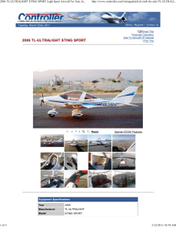 2006 TL-ULTRALIGHT STING SPORT Light Sport Aircraft For Sale At...