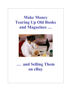Make Money Tearing Up Old Books and Magazines …